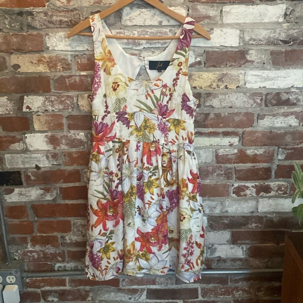 Jack Floral Sleeveless A Frame Mini Dress Size S